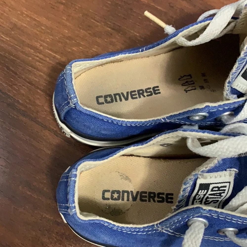 CONVERSE ALL STAR SZ 11 BOYS’ BLUE WHITE SNEAKERS